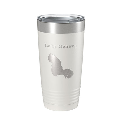 Lake Geneva Map Tumbler Travel Mug Insulated Laser Engraved Coffee Cup Florida 20 oz-7