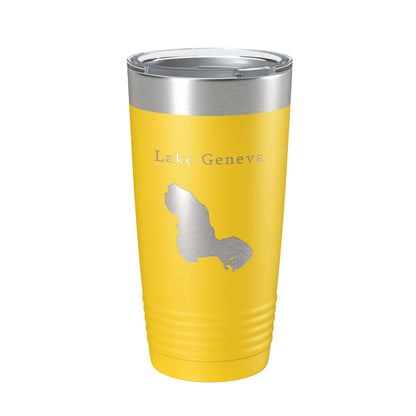 Lake Geneva Map Tumbler Travel Mug Insulated Laser Engraved Coffee Cup Florida 20 oz-19