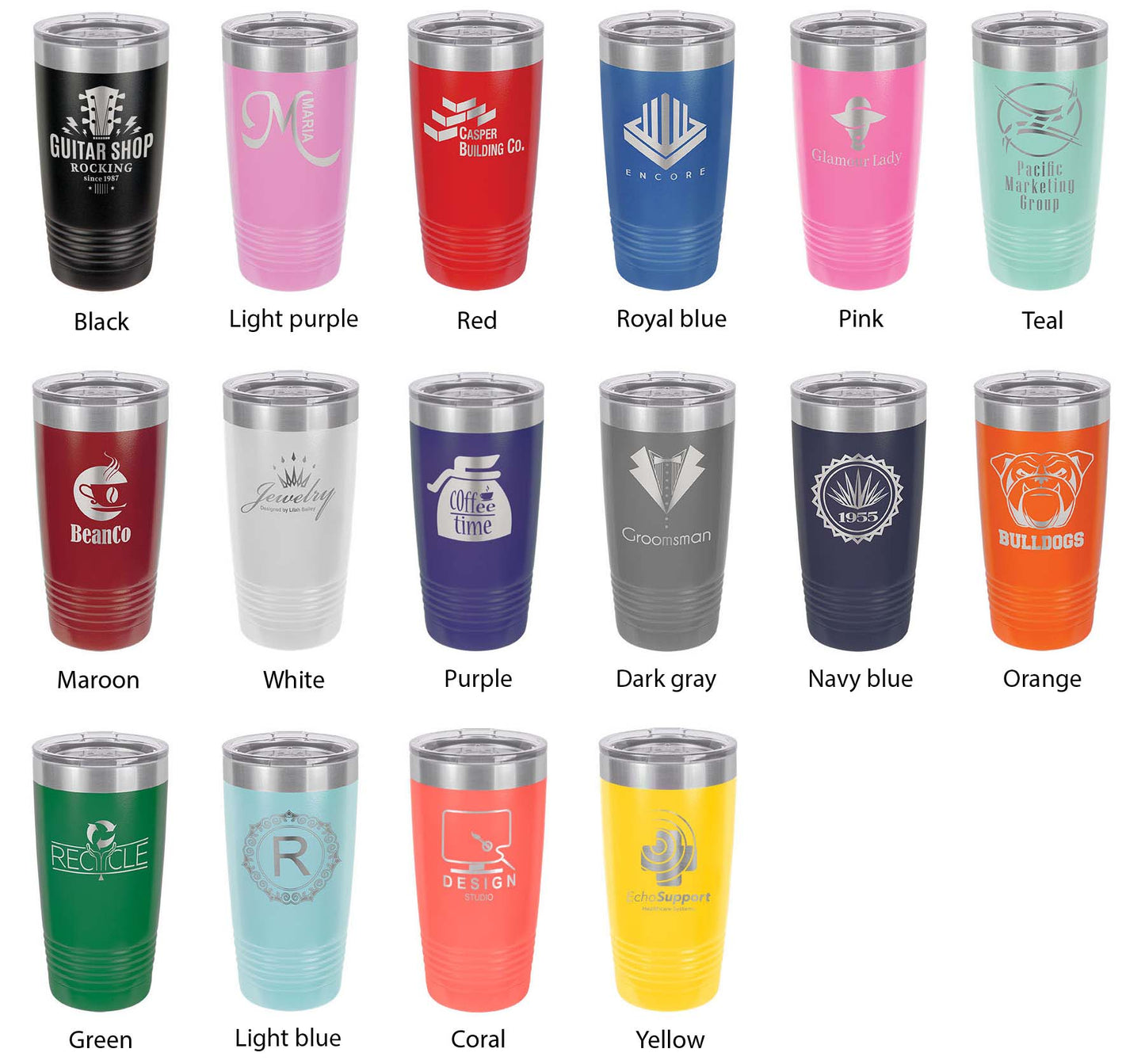 Lake Geneva Map Tumbler Travel Mug Insulated Laser Engraved Coffee Cup Florida 20 oz-3